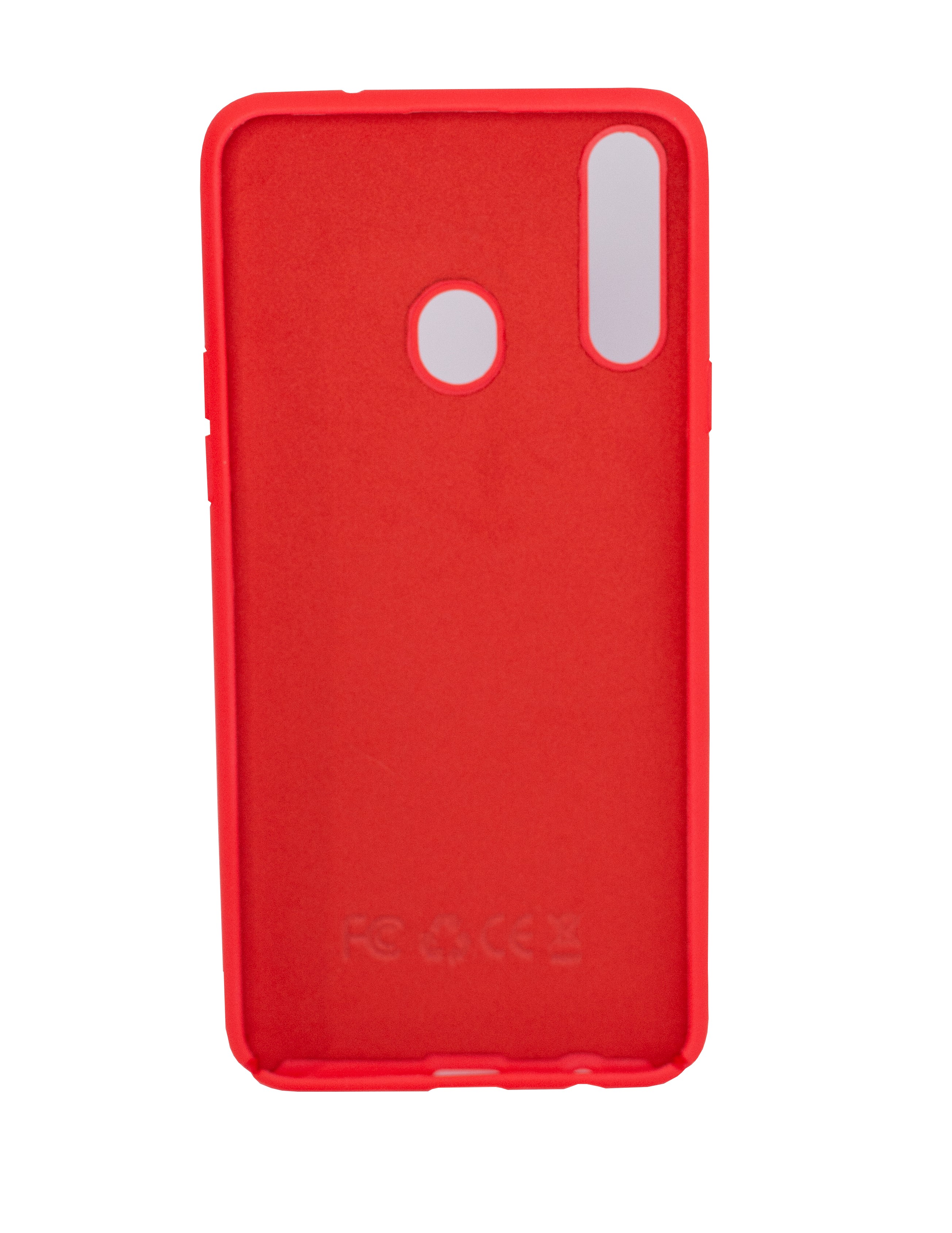 Protectores para celular  para Samsung  A20S Funda de silicona con felpa Rojo